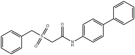 2-(benzylsulfonyl)-N-[1,1'-biphenyl]-4-ylacetamide 구조식 이미지