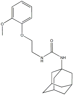 N-(1-adamantyl)-N'-[2-(2-methoxyphenoxy)ethyl]urea Structure