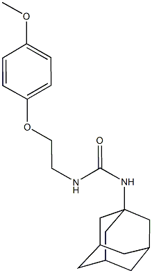 N-(1-adamantyl)-N'-[2-(4-methoxyphenoxy)ethyl]urea Structure