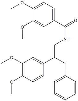 N-[2-(3,4-dimethoxyphenyl)-3-phenylpropyl]-3,4-dimethoxybenzamide Structure