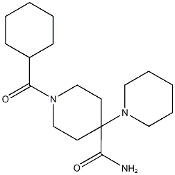 1-(cyclohexylcarbonyl)-1',4-bipiperidine-4-carboxamide Structure