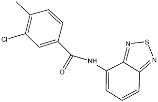 N-(2,1,3-benzothiadiazol-4-yl)-3-chloro-4-methylbenzamide Structure