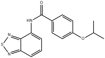 N-(2,1,3-benzothiadiazol-4-yl)-4-isopropoxybenzamide 구조식 이미지