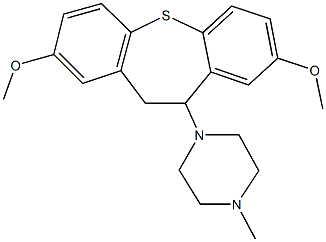 1-(2,8-dimethoxy-10,11-dihydrodibenzo[b,f]thiepin-10-yl)-4-methylpiperazine Structure