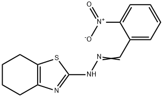 2-nitrobenzaldehyde 4,5,6,7-tetrahydro-1,3-benzothiazol-2-ylhydrazone 구조식 이미지