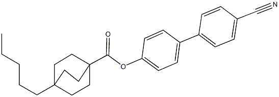 4'-cyano[1,1'-biphenyl]-4-yl 4-pentylbicyclo[2.2.2]octane-1-carboxylate 구조식 이미지