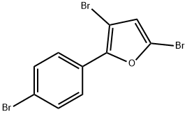 3,5-dibromo-2-(4-bromophenyl)furan Structure