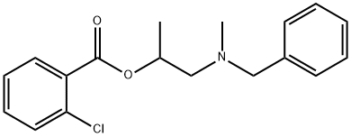 2-[benzyl(methyl)amino]-1-methylethyl 2-chlorobenzoate 구조식 이미지