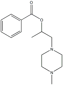 1-methyl-2-(4-methyl-1-piperazinyl)ethyl benzoate Structure