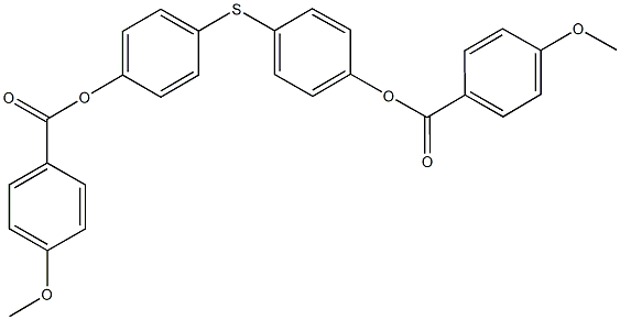 4-({4-[(4-methoxybenzoyl)oxy]phenyl}sulfanyl)phenyl 4-methoxybenzoate Structure