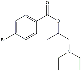 2-(diethylamino)-1-methylethyl 4-bromobenzoate Structure