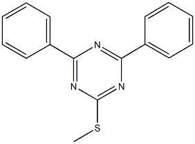 2-(methylsulfanyl)-4,6-diphenyl-1,3,5-triazine Structure