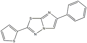 6-phenyl-2-(2-thienyl)imidazo[2,1-b][1,3,4]thiadiazole Structure