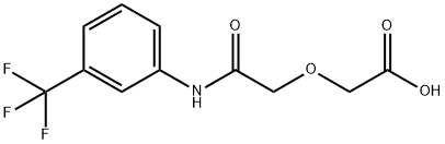 {2-oxo-2-[3-(trifluoromethyl)anilino]ethoxy}acetic acid 구조식 이미지