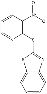 2-({3-nitro-2-pyridinyl}sulfanyl)-1,3-benzothiazole 구조식 이미지