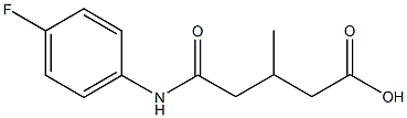 5-(4-fluoroanilino)-3-methyl-5-oxopentanoic acid 구조식 이미지