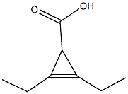 2,3-diethylcycloprop-2-ene-1-carboxylic acid Structure