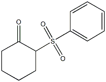 2-(phenylsulfonyl)cyclohexanone 구조식 이미지