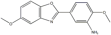 2-methoxy-5-(5-methoxy-1,3-benzoxazol-2-yl)phenylamine Structure