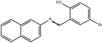 4-bromo-2-[(2-naphthylimino)methyl]phenol Structure