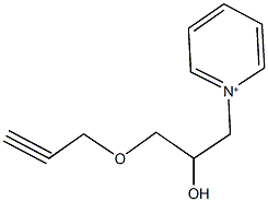 1-[2-hydroxy-3-(2-propynyloxy)propyl]pyridinium 구조식 이미지