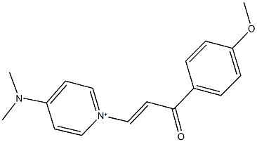 4-(dimethylamino)-1-[3-(4-methoxyphenyl)-3-oxo-1-propenyl]pyridinium Structure