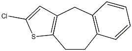 2-chloro-9,10-dihydro-4H-benzo[4,5]cyclohepta[1,2-b]thiophene Structure