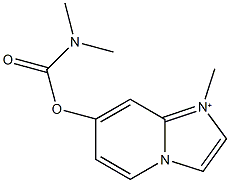 1-methylimidazo[1,2-a]pyridin-1-ium-7-yl dimethylcarbamate 구조식 이미지