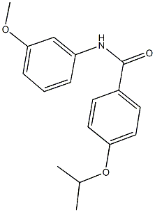 4-isopropoxy-N-(3-methoxyphenyl)benzamide 구조식 이미지