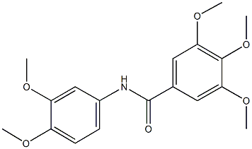 N-(3,4-dimethoxyphenyl)-3,4,5-trimethoxybenzamide 구조식 이미지