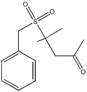 4-(benzylsulfonyl)-4-methyl-2-pentanone Structure