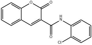 N-(2-chlorophenyl)-2-oxo-2H-chromene-3-carboxamide 구조식 이미지