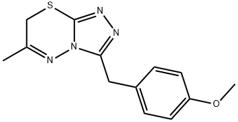 3-(4-methoxybenzyl)-6-methyl-7H-[1,2,4]triazolo[3,4-b][1,3,4]thiadiazine 구조식 이미지