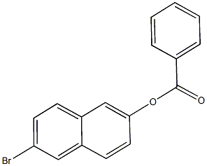 6-bromo-2-naphthylbenzoate 구조식 이미지