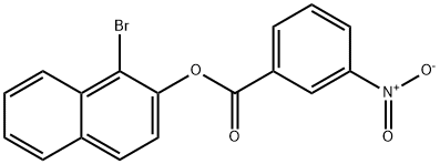 1-bromo-2-naphthyl 3-nitrobenzoate 구조식 이미지