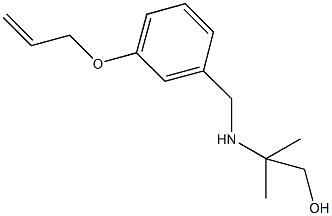 2-{[3-(allyloxy)benzyl]amino}-2-methyl-1-propanol Structure