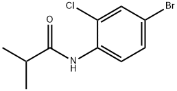 N-(4-bromo-2-chlorophenyl)-2-methylpropanamide 구조식 이미지