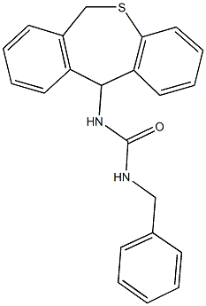 N-benzyl-N'-(6,11-dihydrodibenzo[b,e]thiepin-11-yl)urea 구조식 이미지