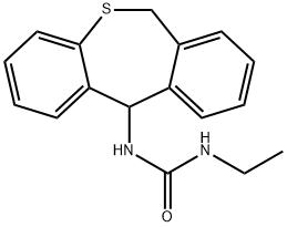 N-(6,11-dihydrodibenzo[b,e]thiepin-11-yl)-N'-ethylurea 구조식 이미지