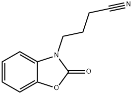 4-(2-oxo-1,3-benzoxazol-3(2H)-yl)butanenitrile 구조식 이미지