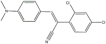 2-(2,4-dichlorophenyl)-3-[4-(dimethylamino)phenyl]acrylonitrile 구조식 이미지