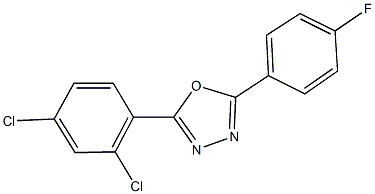 2-(2,4-dichlorophenyl)-5-(4-fluorophenyl)-1,3,4-oxadiazole Structure