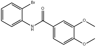 N-(2-bromophenyl)-3,4-dimethoxybenzamide 구조식 이미지