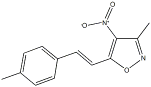 4-nitro-3-methyl-5-[2-(4-methylphenyl)vinyl]isoxazole 구조식 이미지