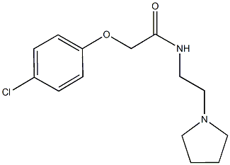 2-(4-chlorophenoxy)-N-[2-(1-pyrrolidinyl)ethyl]acetamide Structure