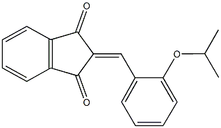 2-(2-isopropoxybenzylidene)-1H-indene-1,3(2H)-dione 구조식 이미지