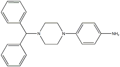 4-(4-benzhydryl-1-piperazinyl)phenylamine 구조식 이미지