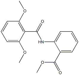 methyl 2-[(2,6-dimethoxybenzoyl)amino]benzoate Structure