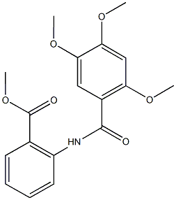 methyl 2-[(2,4,5-trimethoxybenzoyl)amino]benzoate 구조식 이미지
