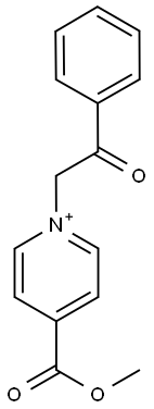 4-(methoxycarbonyl)-1-(2-oxo-2-phenylethyl)pyridinium 구조식 이미지